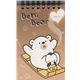 s�sses kawaii Notizbuch Eisb�r und Pinguin Rodeln