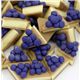 mini blueberry cake pieces miniature deco 5 pcs