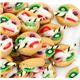 Miniatur Br�tchen mit Fr�chte Deko 5 St�ck