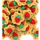 miniature cookies with strawberry deco 5pcs