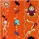 orange Halloween kawaii fabric matryoshka cat sweets