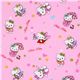 pink Hello Kitty fabric as fairy, Cupid, school girl