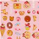 pink Japanese fabric sweets donuts Cosmo