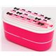 pinke Phoenix Bento Box Pudel mit Schleifen Brotdose
