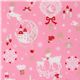 pink kawaii Christmas fabric Bambi bunny glitter Japan