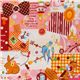 pink kawaii fabric France animals sweets Japan
