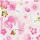pink paper sticker cherry blossom bunny cute