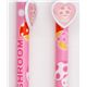 pinker Fliegenpilz Bleistift mit Pilzen und Herz kawaii