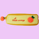 gelb kawaii Orange Pl�sch-Federtasche