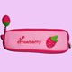 pink kawaii Erdbeere Pl�sch-Federtasche