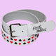 white belt with poker symbols
