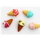 s�sse kawaii Miniatur Eiscreme-Waffel Ton Deko 5 St�ck