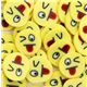 s�sse kawaii freche Smiley Ton Scheiben DIY 10 St�ck