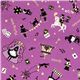 purple Japanese fabric Alice in Wonderland circus