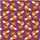 purple baby deer Kokka oxford cloth fabric Bambi Japan