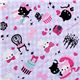 purple canvas fabric kitty presents Japan kawaii