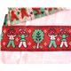 rotes grosses Webband mit Personen und B�umen 50mm
