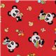 red panda fabric fly agaric from Japan kawaii