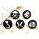 Totenkopf Kn�pfe Pirat Piratenschiff Schatz 5 St�ck