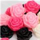 small glitter roses miniature deco kawaii 4 pcs