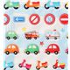 sponge sticker vehicles cars from Japan
