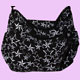 black Canvas bag with stars
