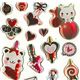 Kawaii Weihnachts-Sticker Aufkleber B�r
