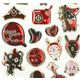 Emo Hasen Sticker Aufkleber Herzen