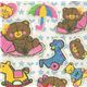 B�ren Schaumstoff Sticker Aufkleber kawaii