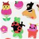 Schmetterling Marienk�fer Sticker Aufkleber