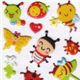 kawaii Sticker Bienen Schmetterling Aufkleber