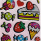 Sticker S�ssigkeiten Kuchen Aufkleber