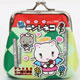 green Tenshi Neko Wallet Flower Kitty