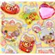 Wasser Kapsel Sticker Tiere mit Essen und Glitzer