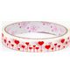 white Deco Scotch Tape red hearts kawaii cute