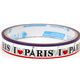 white I Love Paris Deco Scotch Tape cute kawaii