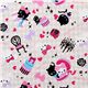 white canvas fabric kitty presents Japan kawaii