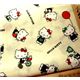 gelber Hello Kitty Stoff Fahrrad Apfel Buch 0,5m
