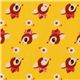 yellow deer Kokka oxford cloth fabric kawaii Japan