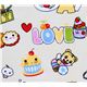 gelber kawaii Stoff Tiere T�rtchen Kekse Fr�chte 0,5m