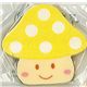 yellow toadstool mushroom eraser glitter cute kawaii