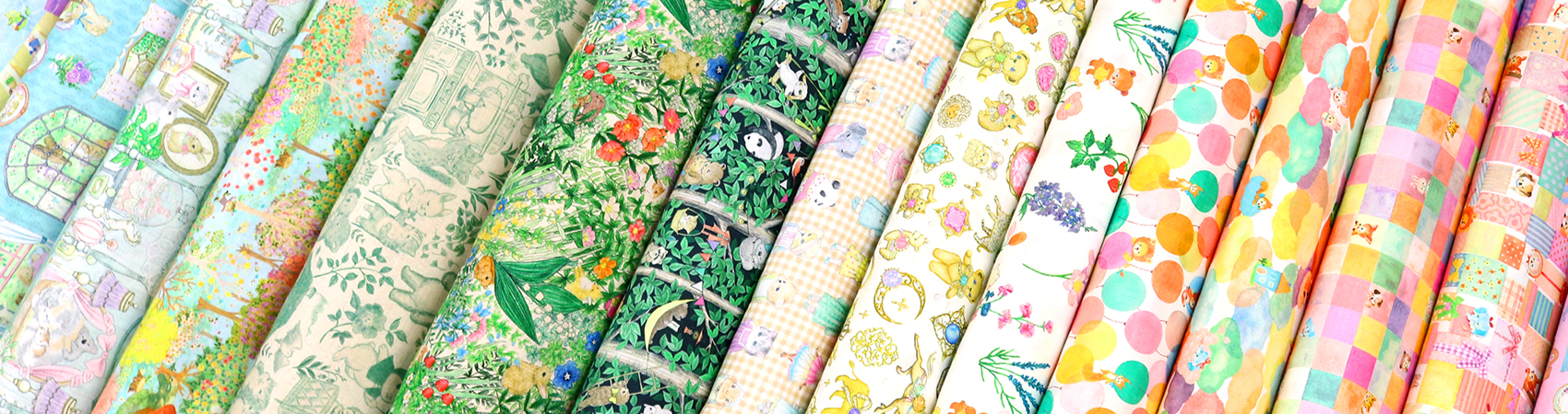 Colourful fabric rolls at modes4u