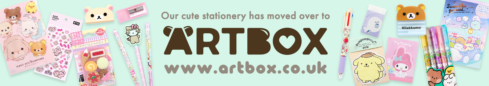 Our cute stationery has moved over to ARTBOX