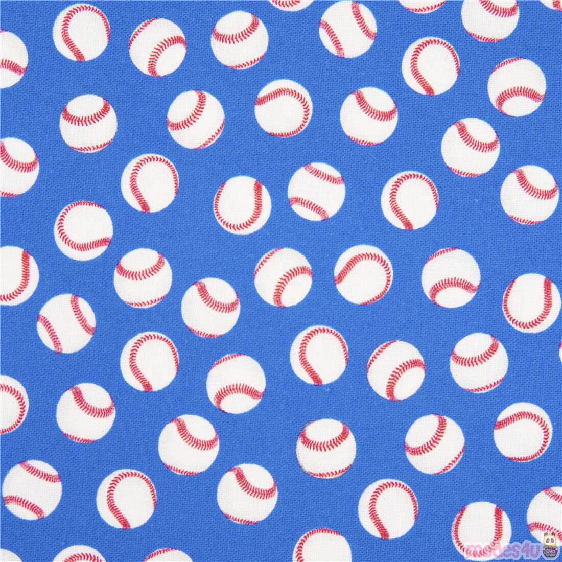Small Sports Classic Baseballs Fabric