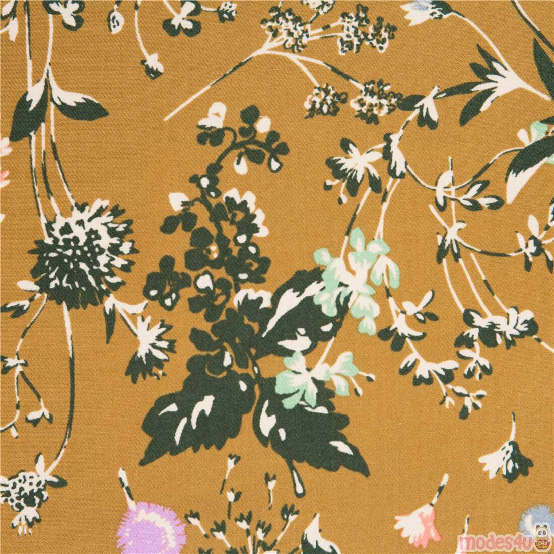 Viella Meadow Blooms Foliage Fabric