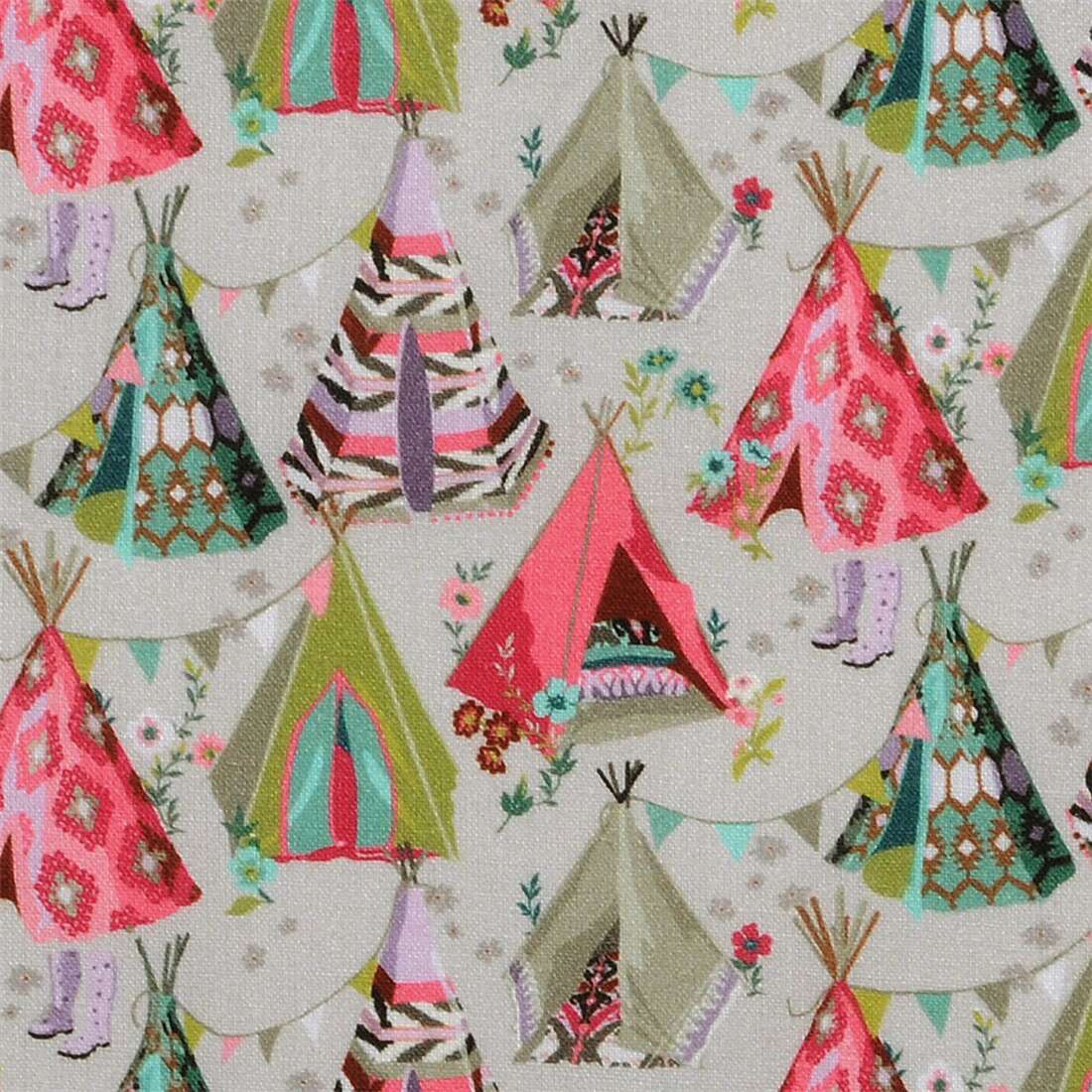 Tipis Coloridos Pradera Floral Tela