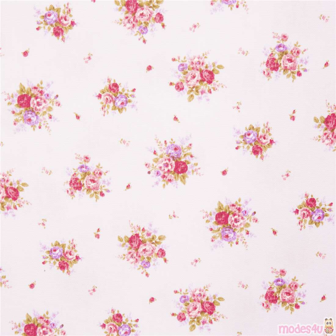 Tumbling Delicate Mini Flower Bouquet Fabric