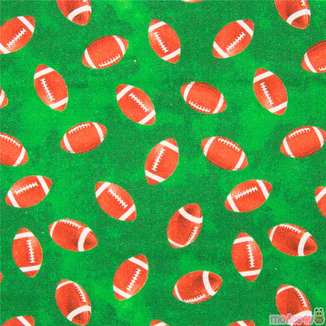 Tela verde mini balones de f�tbol americano cuero EE. UU. Tela