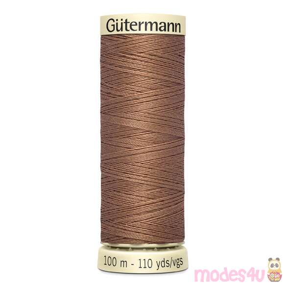 Sew-all brick brown thread 444 by Gutermann