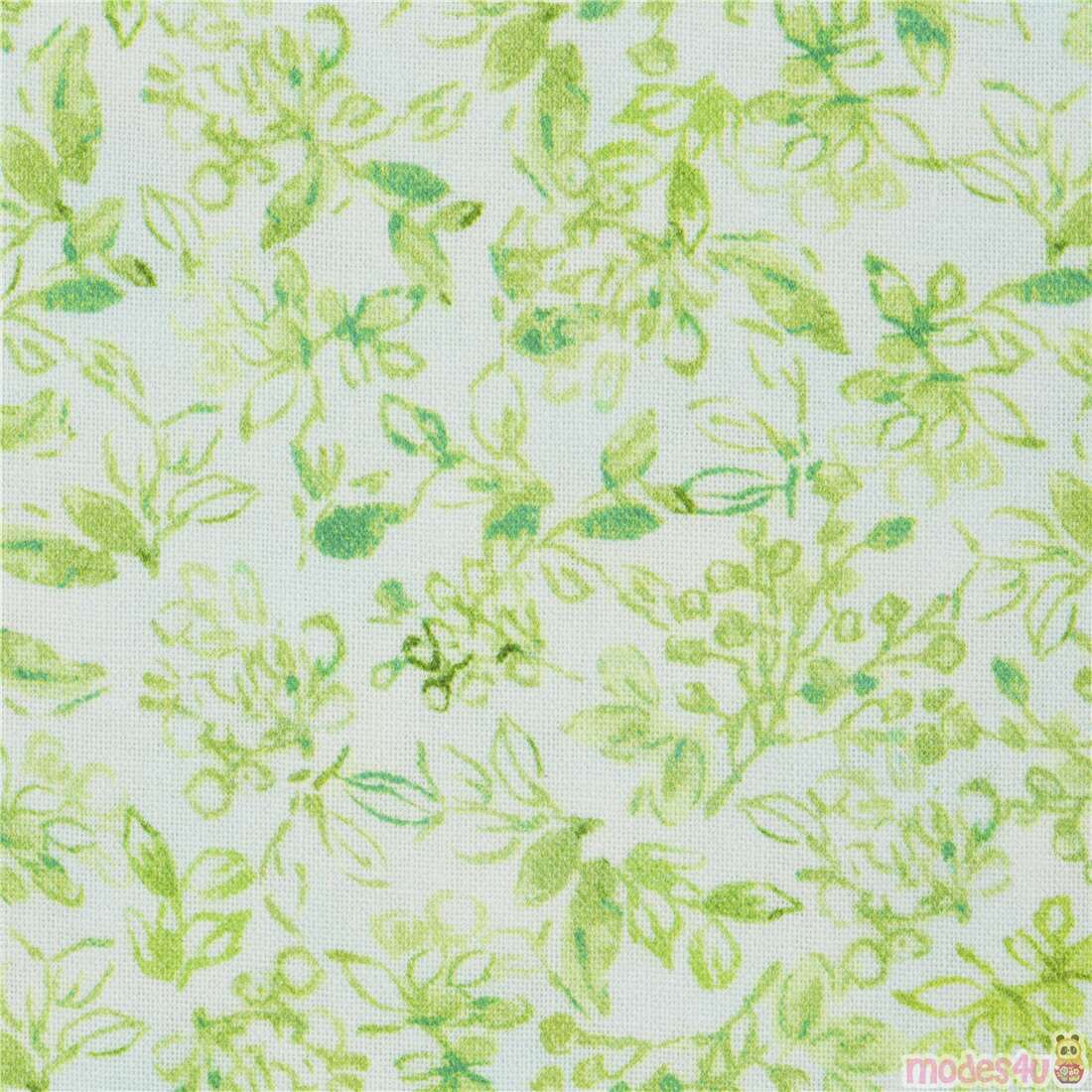 Spring Song Delicate Green Leaf Bud Fabric